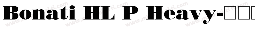 Bonati HL P Heavy字体转换